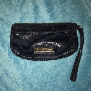 Bruno Magli Navy Wristlet